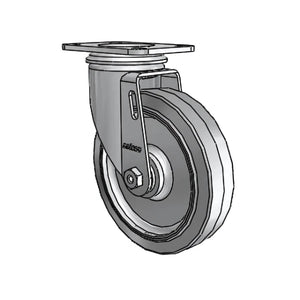 5" x 1.25" Performa Delrin Bearing Caster with 2.5" x 3.625" Plate - Durable and Heavy-Duty Mobility Solution for Furniture and Equipment - 2.05256.441 colson-header