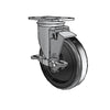Colson Casters 5" x 1.25" Polyolefin Ball Bearing Top-Lock Caster with 2.5" x 3.625" Plate - SKU: 2.05256.55 BRK1 | Heavy Duty Caster for Industrial, Commercial, and Warehouse Use colson-header