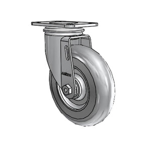 5" x 1.3125" Performa Ball Bearing Caster with 2.5" x 3.625" Plate - Durable and Smooth-Gliding Solution for Furniture and Equipment - 2.05256.565 colson-header