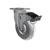 5" x 1.3125" Performa Ball Bearing Caster with Total Lock - Durable Rubber Caster with 2.5" x 3.625" Plate for Heavy-Duty Industrial Use - Model 2.05256.565 BRK5 colson-header