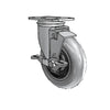5" x 1.3125" Conductive Performa Side-Lock Caster with 2.5" x 3.625" Plate - Heavy-Duty, Durable, Ideal for Electronic Manufacturing and Cleanroom Use - 2.05256.565 COND BRK1 colson-header