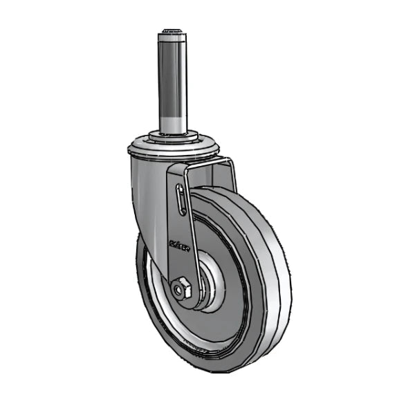5" x 1.25" Performa Delrin Bearing Caster with Expanding Adapter for 3/4" to 13/16" Round Tubing – High Durability, Smooth Movement, Model 2.05267.441 MTG40 colson-header