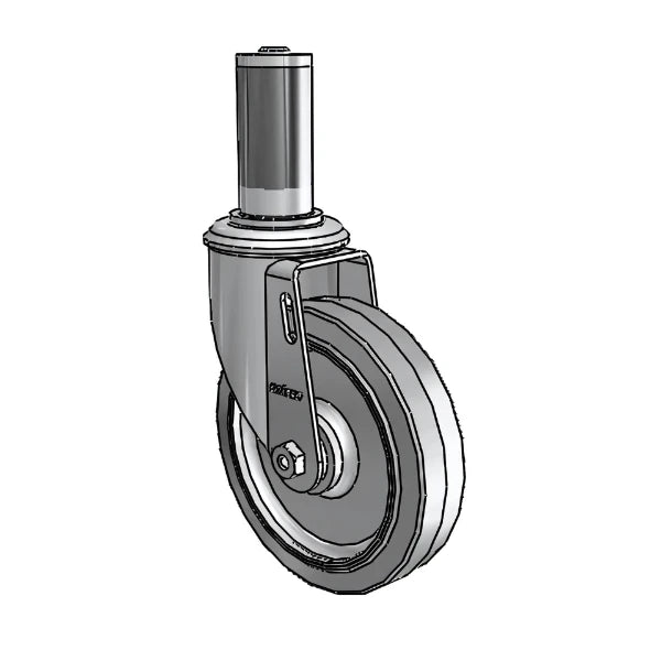 5" x 1.25" Performa Delrin Bearing Caster with Expanding Adapter (MTG44) – Compatible with 1-1/4" to 1-5/16" Round Tubing | Heavy-Duty, Smooth Operation for Industrial Applications colson-header