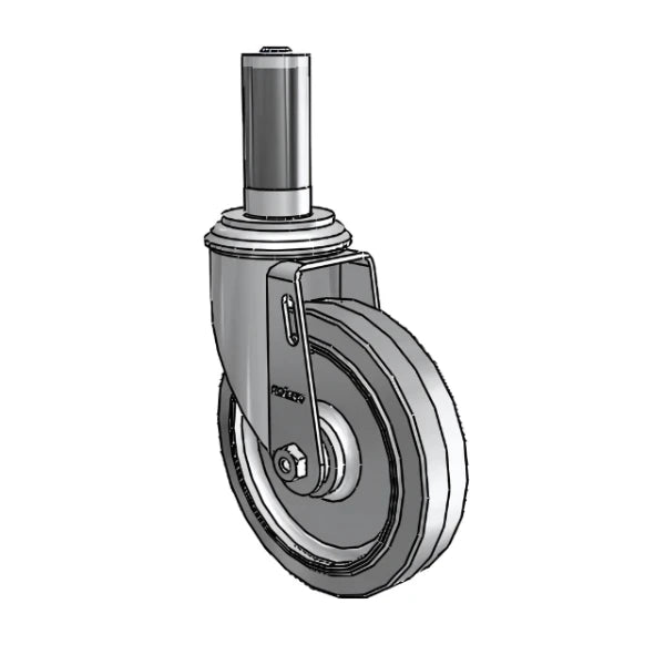 5" x 1.25" Performa Delrin Bearing Caster with Expanding Adapter (1-1/8" to 1-3/16" Inside Dia. Square Tubing) - Heavy-Duty Industrial Caster for Smooth Operation and Durability - Model 2.05267.441 MTG53 colson-header
