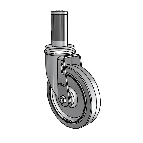 5" x 1.25" Performa Delrin Bearing Caster with 1-1/4" to 1-5/16" Inside Dia. Square Tubing Expanding Adapter (MTG54) – High-Performance Industrial Caster for Smooth, Heavy-Duty Movement and Easy Installation colson-header