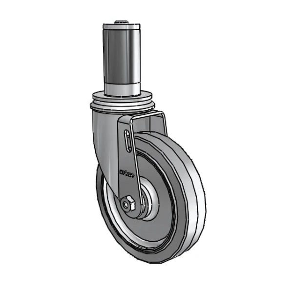 Colson Casters 5" x 1.25" Performa Delrin Bearing Caster with Expanding Adapter (MTG55) | 1-3/8" to 1-7/16" Inside Dia. Square Tubing | SKU: 2.05267.441 MTG55 colson-header