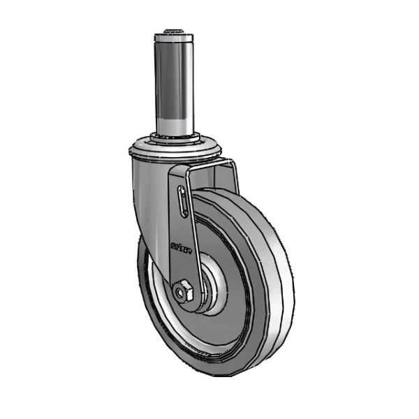 Colson Casters 5" x 1.25" Performa Ball Bearing Caster with Expanding Adapter (MTG42) for Round Tubing, 1" to 1-1/16" Dia, SKU: 2.05267.445 MTG42 colson-header
