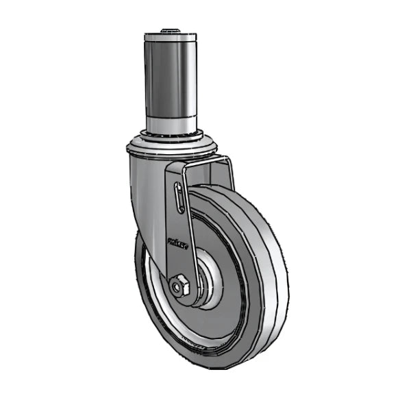 5" x 1.25" Performa Ball Bearing Caster with Expanding Adapter (MTG45) – 1-3/8" to 1-7/16" Inside Dia. Round Tubing, Heavy-Duty Industrial Caster for Machinery & Equipment colson-header