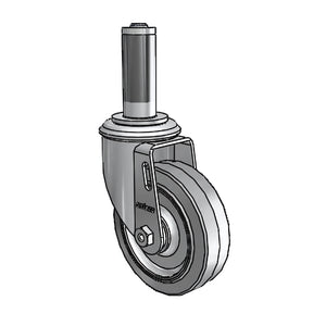 Colson MTG46 5" x 1.25" Performa Caster – 1-1/2" to 1-9/16" Adapter