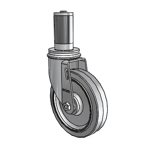 5" x 1.25" Performa Ball Bearing Caster with Square Tubing Expanding Adapter (MTG55) - 1-3/8" to 1-7/16" Inside Dia., Heavy-Duty Industrial Use - Model 2.05267.445 MTG55 colson-header