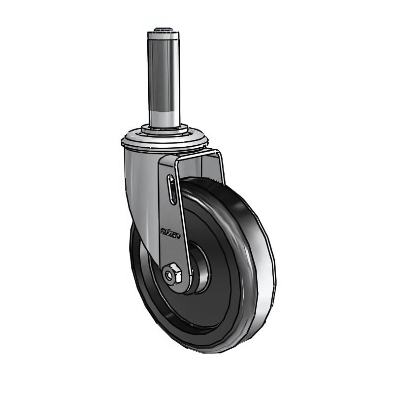 Colson Casters 5" x 1.25" Polyolefin Delrin Bearing Caster with Expanding Adapter (7/8" to 15/16" Inside Dia. Round Tubing) - SKU: 2.05267.53-MTG41 colson-header
