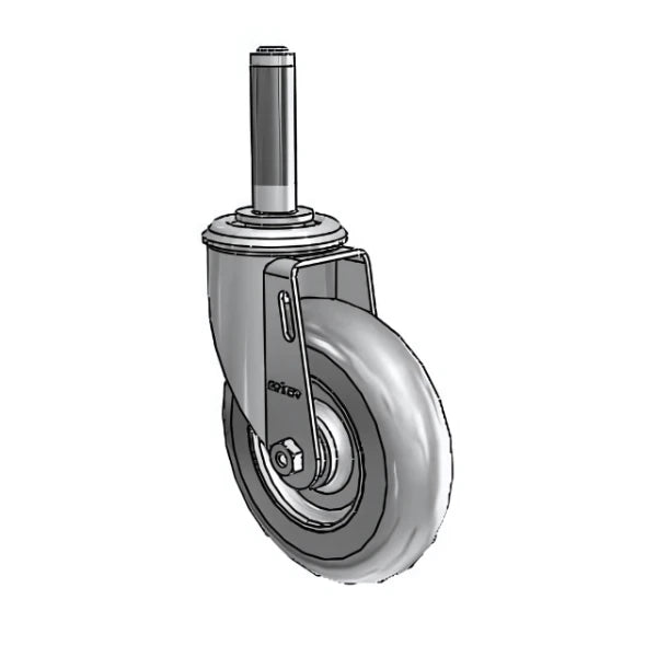 Colson Casters 5" x 1.3125" Performa Delrin Bearing Caster with Expanding Adapter for 3/4" to 13/16" Round Tubing - MTG40 - SKU: 2.05267.561 colson-header