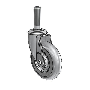 Colson 2.05267.561 5" x 1.3125" Performa Caster – 7/8" to 15/16" Stem