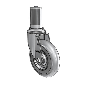 Colson 2.05267.561 5" x 1.3125" Performa Caster – 1-1/2" Expanding Stem