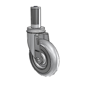 Colson 2.05267.561 5" x 1.3125" Performa Rigid Caster – 1-1/4" Square Tube