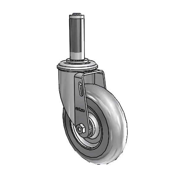 5" x 1.3125" Performa Ball Bearing Caster with Expanding Adapter (MTG41) – 7/8" to 15/16" Inside Dia. Round Tubing, High-Performance, Durable, Ideal for Industrial & Commercial Applications – Model 2.05267.565 MTG41 colson-header