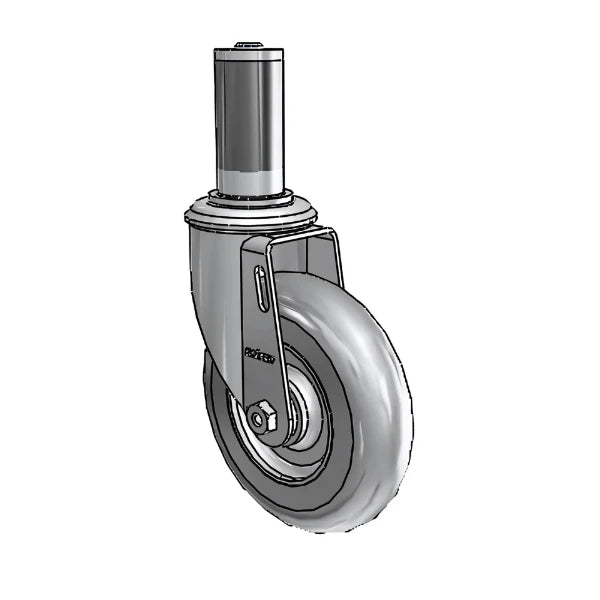5" x 1.3125" Performa Ball Bearing Caster with 1-1/4" to 1-5/16" Inside Dia. Round Tubing Expanding Adapter (MTG44) - High Load Capacity and Smooth Operation for Industrial and Commercial Use - Model 2.05267.565 MTG44 colson-header