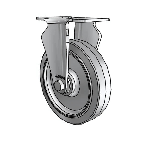 Colson Casters Stainless 5" x 1.25" Performa Delrin Bearing Rigid Caster - 2.5" x 3.625" Plate - SKU: 2.05408.444 | Durable & Reliable Industrial Mobility Solution colson-header