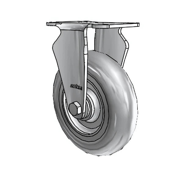 5" x 1.3125" Stainless Performa Delrin Bearing Rigid Caster with 2.5" x 3.625" Mounting Plate - Durable, High-Performance Industrial Strength Caster for Smooth, Reliable Mobility -  2.05408.564 colson-header1