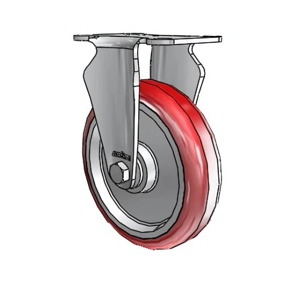 Colson Casters Stainless 5" x 1.25" HI-TECH Delrin Bearing Rigid Caster - 2.5" x 3.625" Plate - SKU: 2.05408.944 | Durable, Heavy-Duty Mobility Solution for Industrial and Medical Applications colson-header