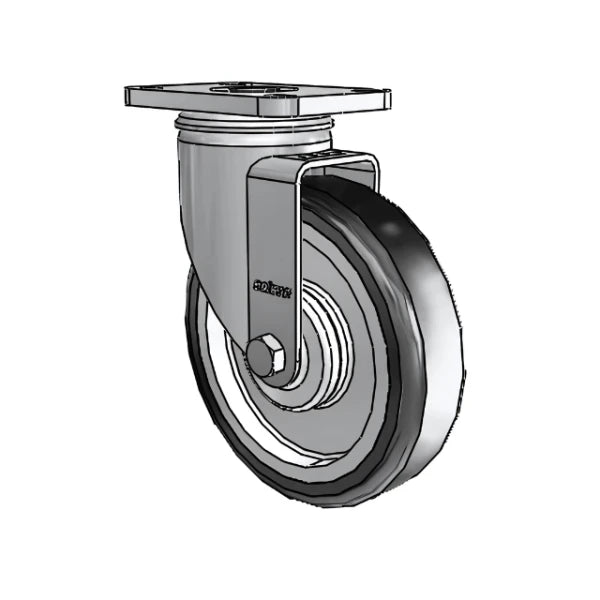Colson Casters Stainless 5" x 1.25" High-Temp TPE Precision Ball Caster with 2.5" x 3.625" Plate - SKU: 2.05456.414 H | Durable, Ergonomic Design for Heavy-Duty Applications colson-header