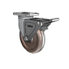 5" x 1.25" Stainless Thermo Plain Caster with Top Lock - Durable and Heat-Resistant with 2.5" x 3.625" Plate for Industrial Applications - Model 2.05456.52 HT BRK2 colson-header1