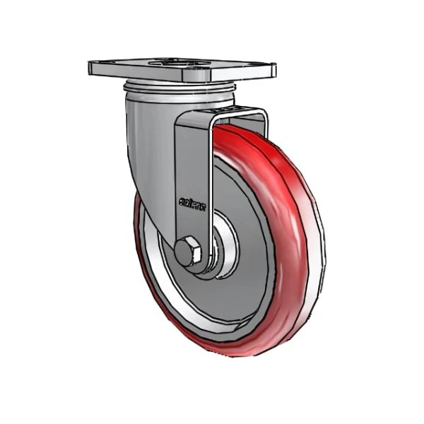 Colson Casters Stainless 5" x 1.25" HI-TECH Delrin Bearing Top-Lock Caster with 2.5" x 3.625" Plate - SKU: 2.05456.944 | Heavy-Duty, Durable Mobility Solution for Industrial Applications colson-header