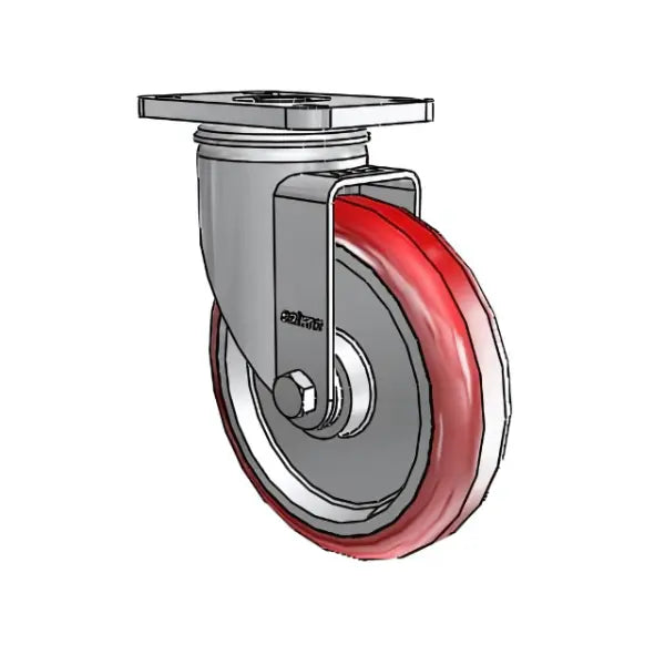 Colson Casters Stainless 5" x 1.25" HI-TECH Delrin Bearing Top-Lock Caster with 2.5" x 3.625" Plate - SKU: 2.05456.944 | Heavy-Duty, Durable Mobility Solution for Industrial Applications -  | CasterHQ