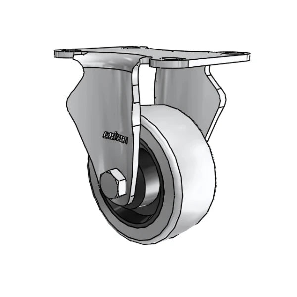 Stainless Steel 3" Heavy-Duty Rigid Caster with 2.5" Plate colson-header1