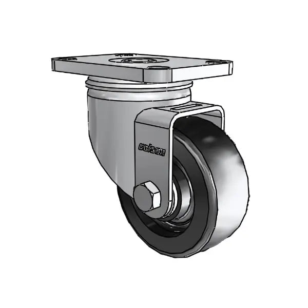 3" x 1.25" Stainless Polyolefin Delrin Bearing Caster with Side-Lock and 2.5" x 3.625" Plate - Durable, Corrosion-Resistant Caster for Industrial and Commercial Applications (Model 2.33456.544) -  | CasterHQ