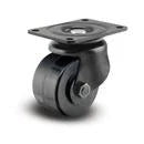 Albion Casters Black Low-Profile 3-Inch Phenolic Wheel Caster with Top Plate – Heat-Resistant, High Load Capacity for Commercial and Industrial Use Albion-Casters