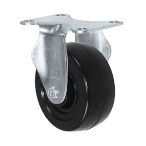 3" x 1-1/4" Soft Rubber Rigid Caster – 175 lb