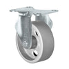 Durastar 3" x 1-1/4" Semi-Steel Rigid Caster - 350 lb Capacity, Choose Top Plate Option Durastar
