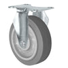 Durastar 4" x 1-1/4" Duratek High Tech Rubber Rigid Caster - 300 lb Capacity, Choose Top Plate Option Durastar