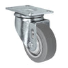 Durastar 3" x 1-1/4" FX Thermoplastic Rubber Swivel Caster - 225 lb Capacity, Choose Top Plate Option Durastar