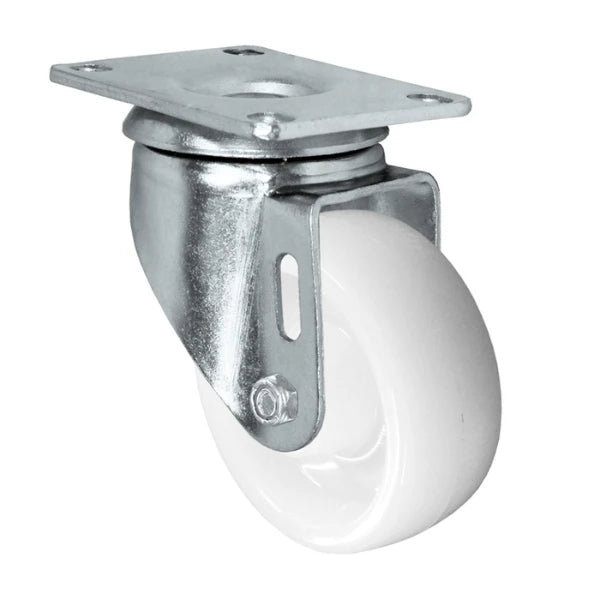 Durastar 3" x 1-1/4" Nylon  Swivel Caster - 300 lb Capacity, Choose Top Plate Option Durastar
