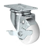 Durastar 3" x 1-1/4" Nylon  Swivel Caster - 300 lb Capacity, Choose Top Plate Option Durastar