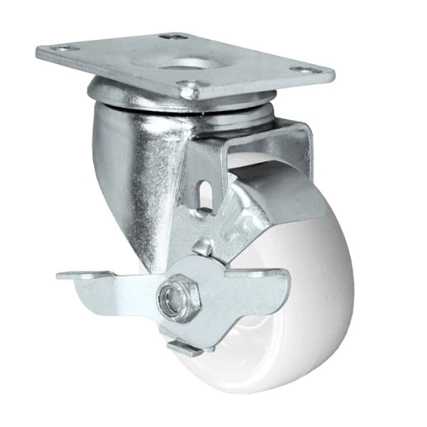 Durastar 3" x 1-1/4" Nylon  Swivel Caster - 300 lb Capacity, Choose Top Plate Option Durastar
