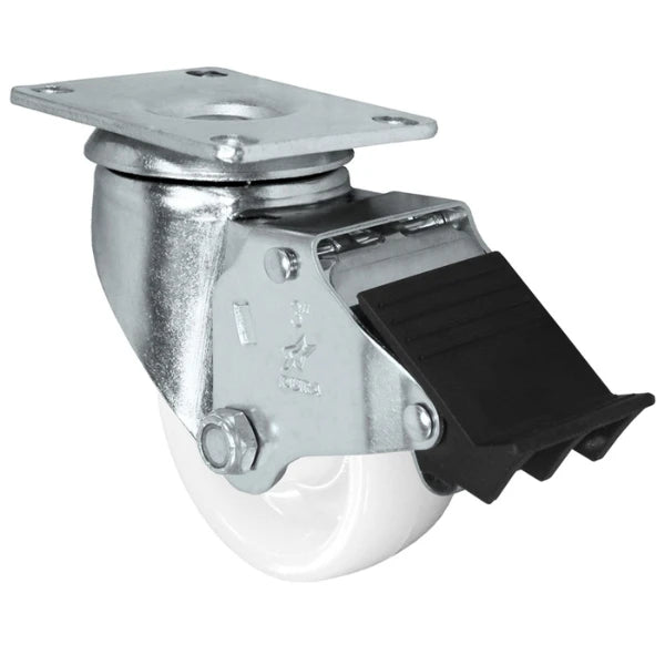 Durastar 3" x 1-1/4" Nylon  Swivel Caster - 300 lb Capacity, Choose Top Plate Option Durastar