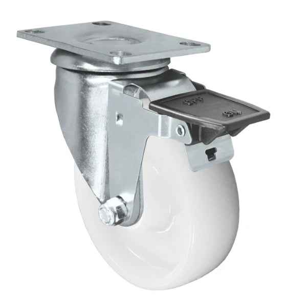 Durastar 3" x 1-1/4" Nylon  Swivel Caster - 300 lb Capacity, Choose Top Plate Option Durastar
