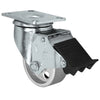 Durastar 3" x 1-1/4" Semi-Steel Swivel Caster - 350 lb Capacity, Choose Top Plate Option Durastar