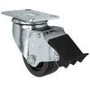 Durastar 3-1/2" x 1-1/4" Phenolic Swivel Caster - 350 lb Capacity, Choose Top Plate Option Durastar