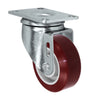Durastar 3-1/2" x 1-1/4" Duratough Polyurethane on Polyolefin Swivel Caster - 300 lb Capacity, Choose Top Plate Option Durastar