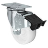 Durastar 4" x 1-1/4" Nylon Swivel Caster - 350 lb Capacity, Choose Top Plate Option Durastar