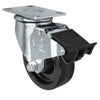 Durastar 4" x 1-1/4" Phenolic Swivel Caster - 350 lb Capacity, Choose Top Plate Option Durastar