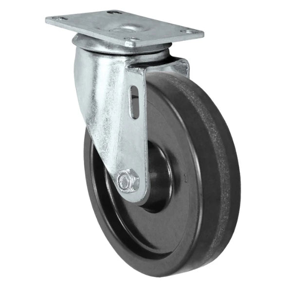 Durastar 5" x 1-1/4" Phenolic Swivel Caster - 350 lb Capacity, Choose Top Plate Option Durastar
