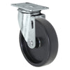 Durastar 5" x 1-1/4" Polyolefin Swivel Caster - 325 lb Capacity, Choose Top Plate Option Durastar