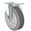 4 Inch x 1.25 Inch Light Duty TPR Rigid Caster - 300 lbs Capacity | FX Formula XS Rubber Wheel CasterHeadquarter