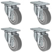 3" x 1.25" Thermo Plastic Rubber Swivel Caster – 900 lb | CasterHQ