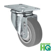 3-1/2" X 1.25" Light Duty TPR FX Formula XS Rubber Wheel - Swivel Caster - 230 lbs Capacity CasterHQ
